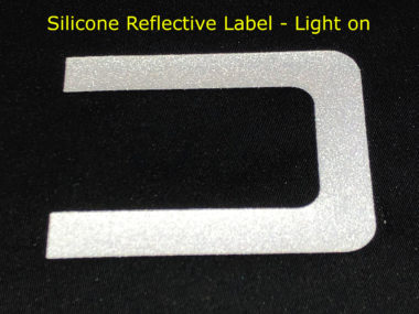 Silicone Reflective Label - Light on